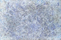'Tranquility Too' by Lori Poncsak - Contemporary Muted Splatter Abstract Art