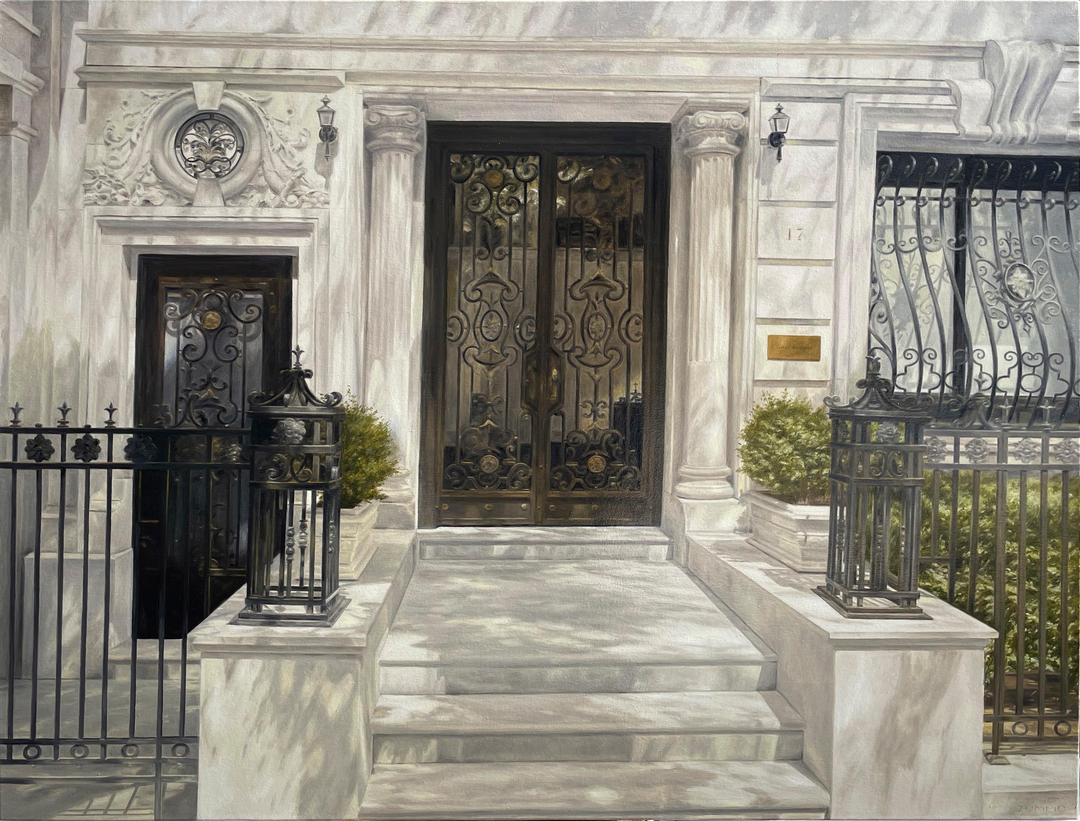 Lori Zummo Landscape Painting - 17 East 83rd Street