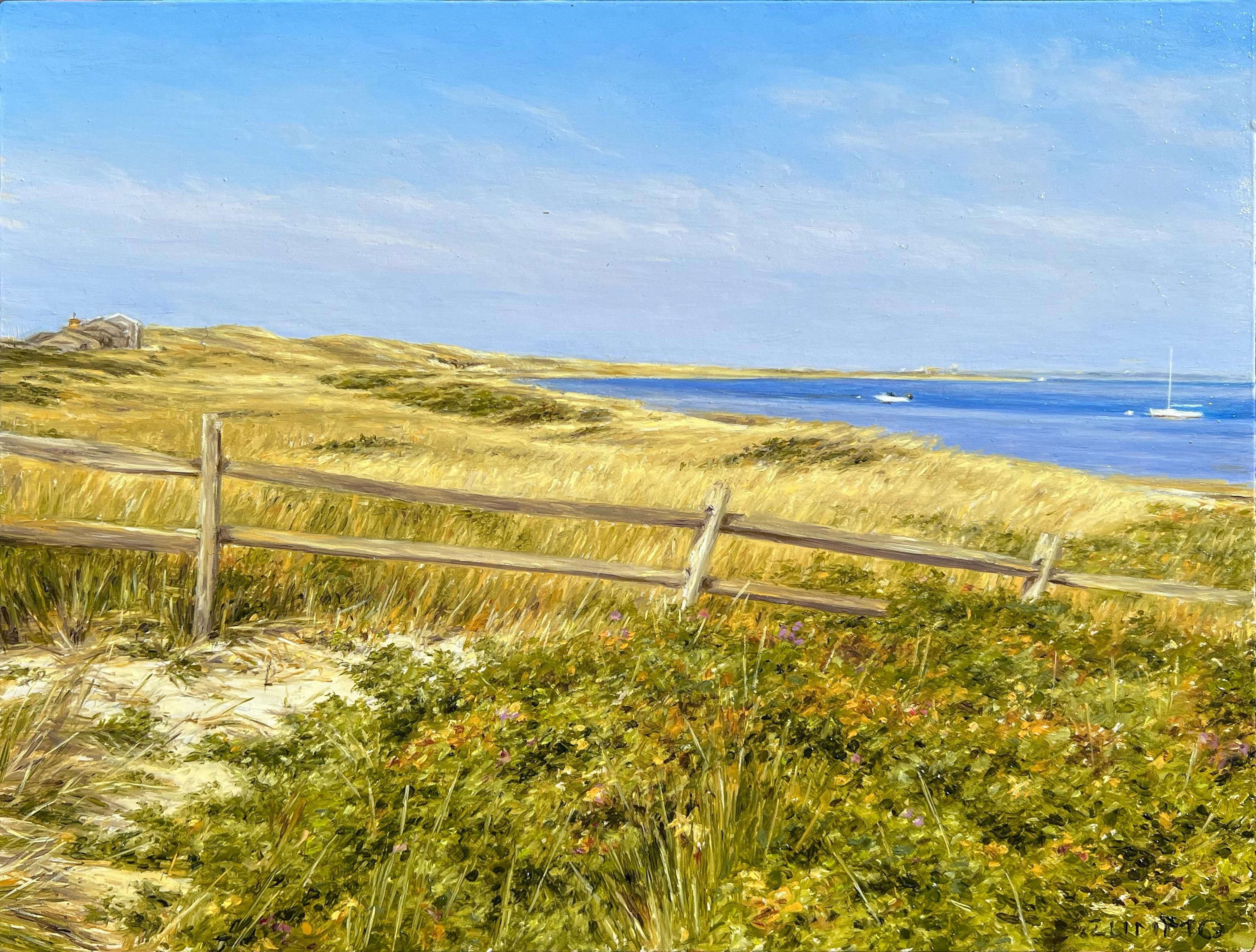 Lori Zummo Landscape Painting - Eel Point Dunes