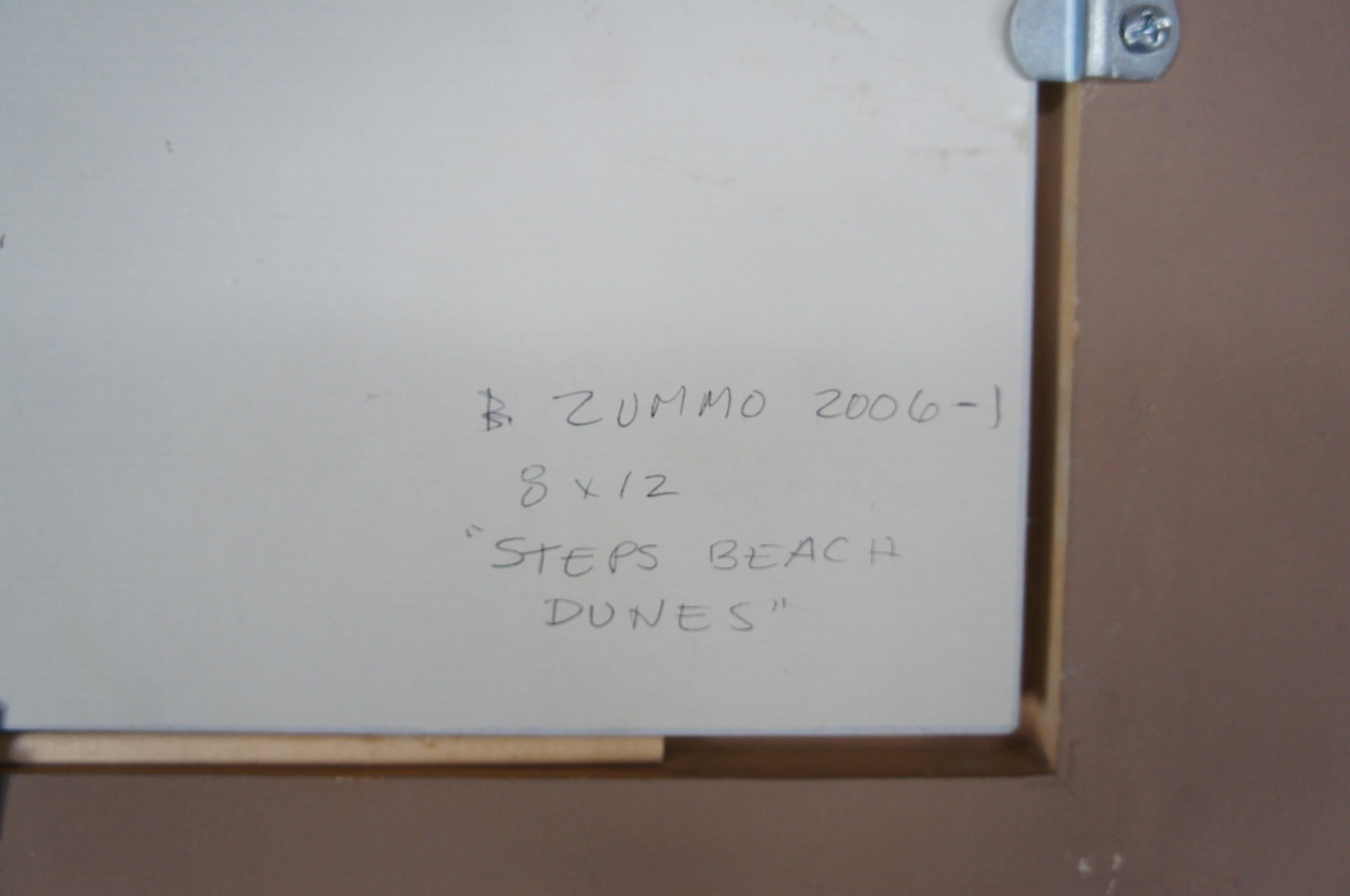 Lori Zummo Steps Beach Dunes Nantucket Seascape Oil on Board Painting For Sale 5
