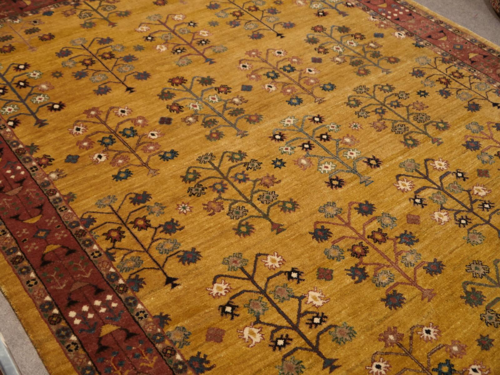Noué à la main Tapis persan Loribaft noué à la main extra fine collection Djoharian de 7 x 5 pieds en vente