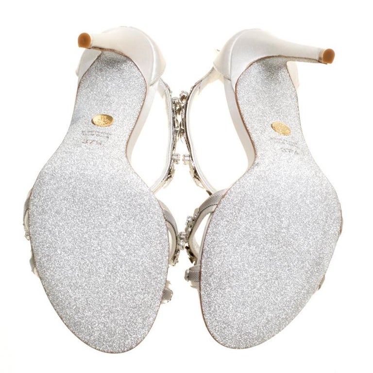Loriblu Bijoux Grey Satin Floral Embellished Crystal ...