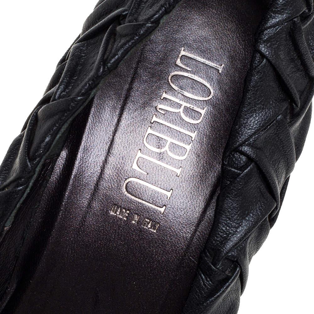 Loriblu Cuir noir - Pompes à plateforme à bout rond - Taille 40 en vente 2