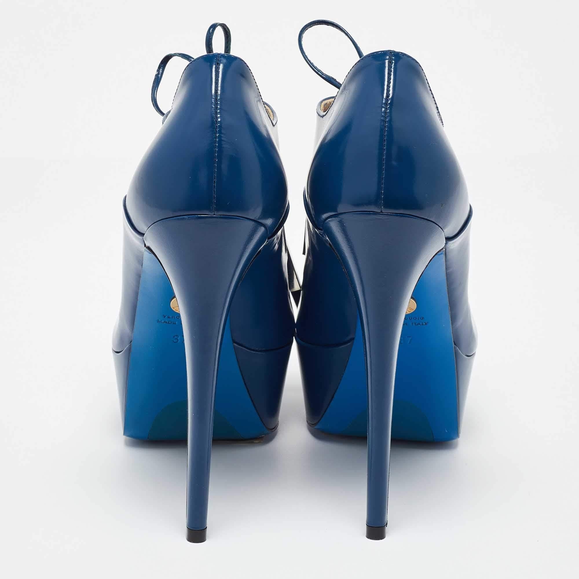 De las mujeres Loriblu Botines de charol azul talla 37 en venta
