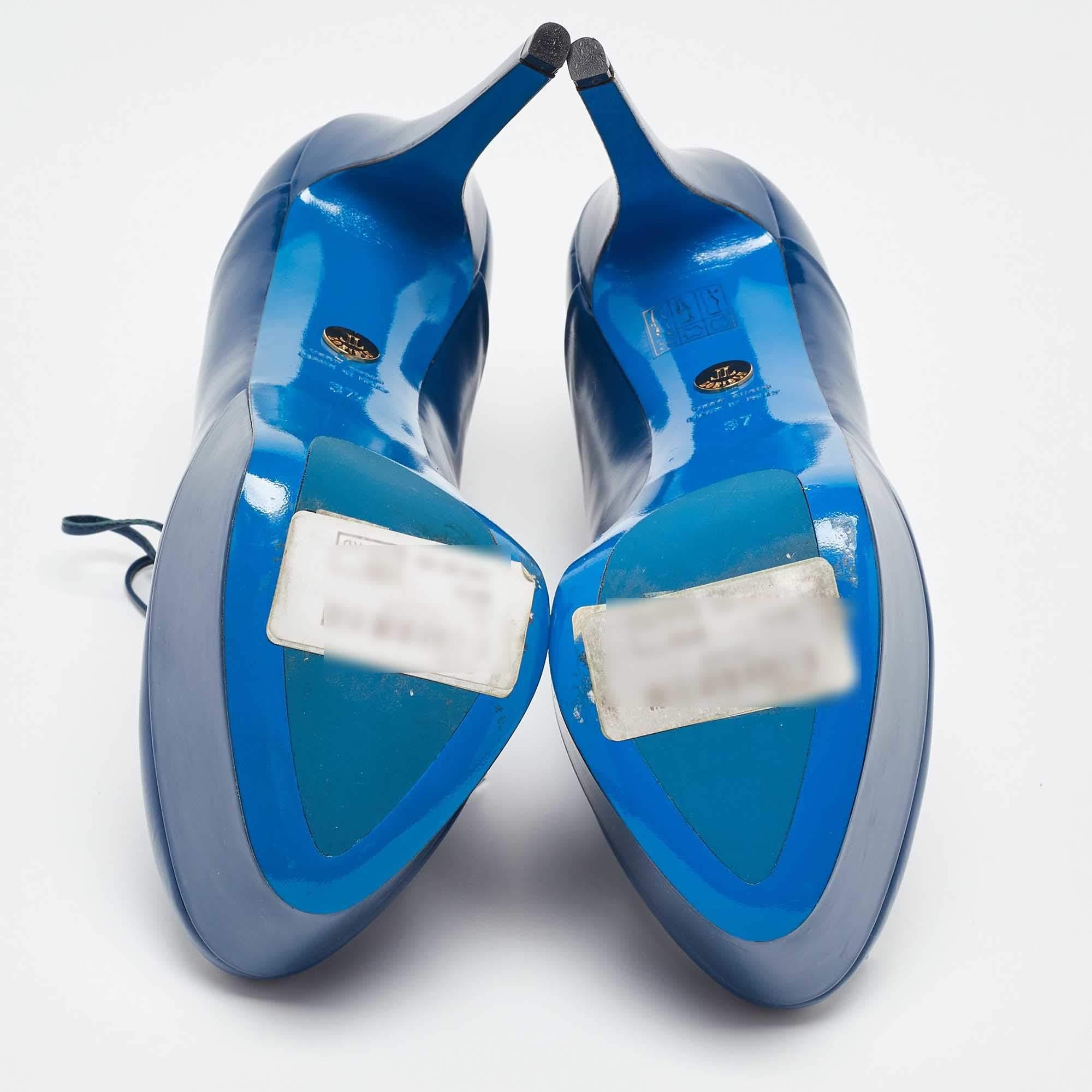 Loriblu Botines de charol azul talla 37 en venta 1