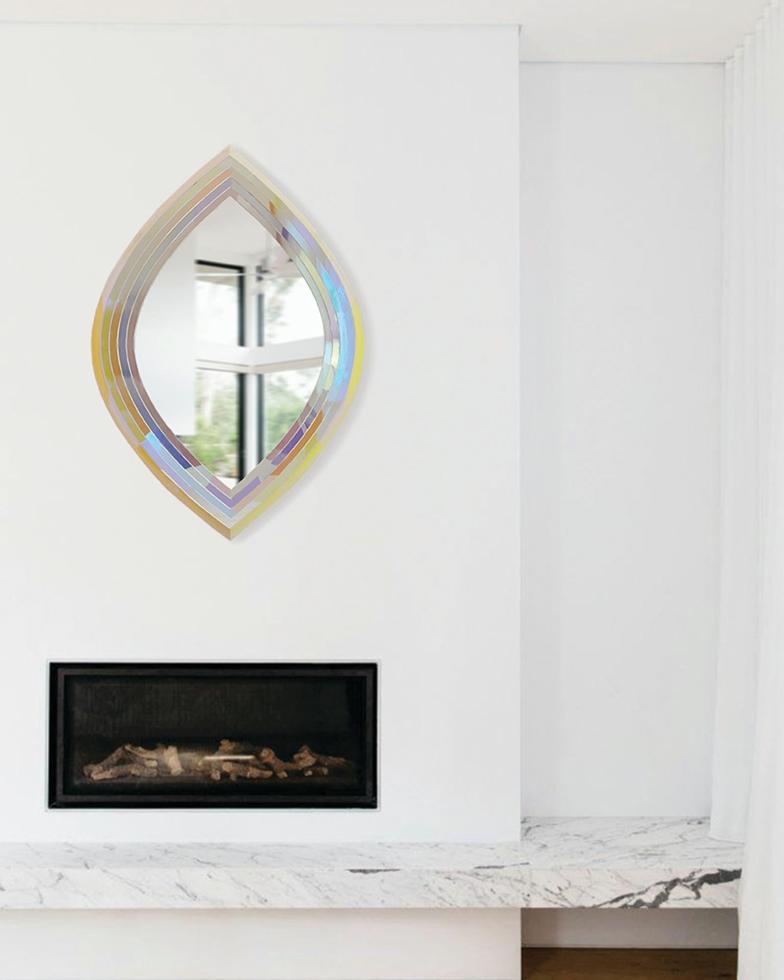 L'Origine du Monde Grand miroir d'art mural contemporain multicolore en vente 8