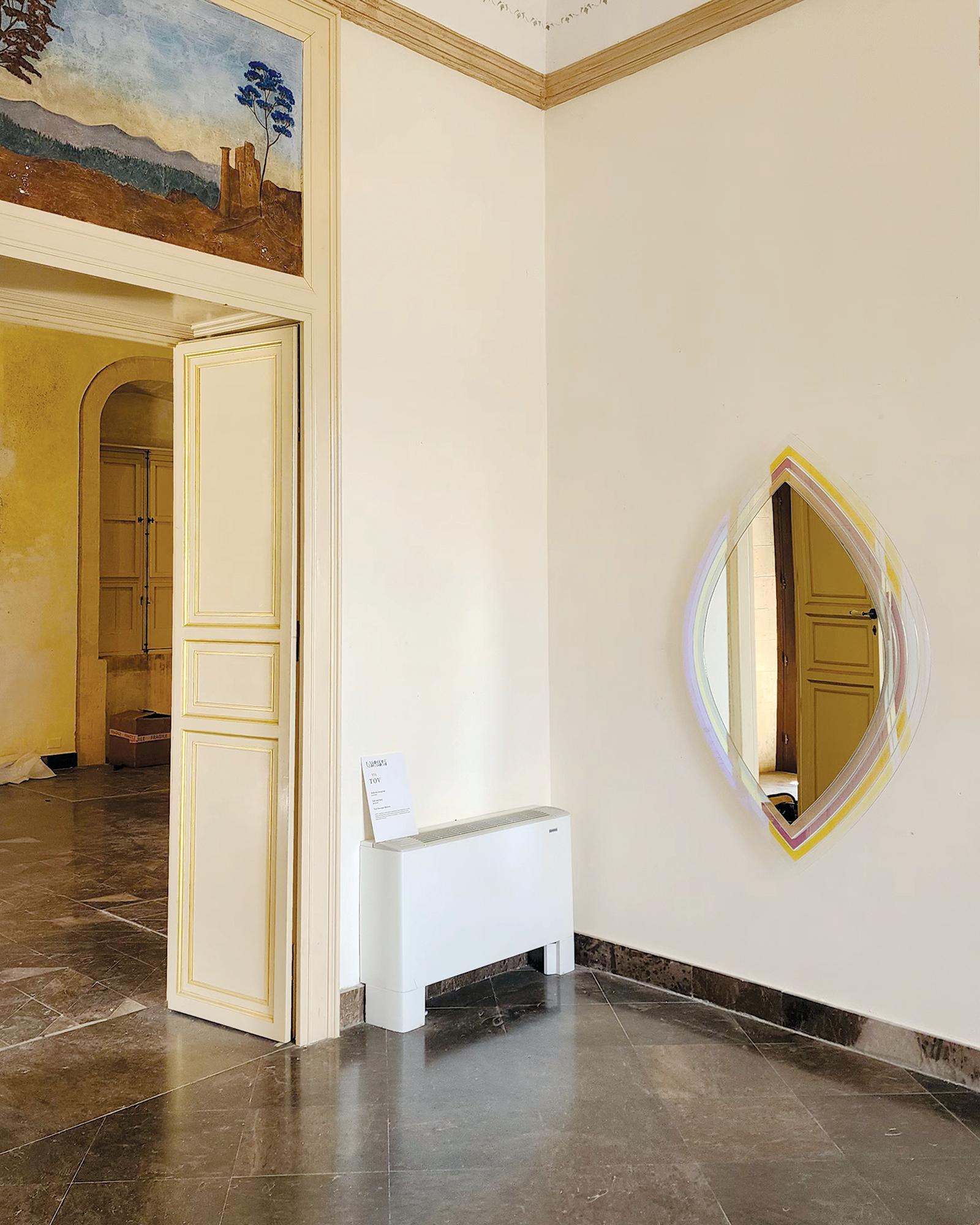 XXIe siècle et contemporain L'Origine du Monde Grand miroir d'art mural contemporain multicolore en vente