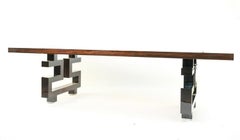 Lorin Marsh Design Large Dynasty Dining / Conference Table, Macassar