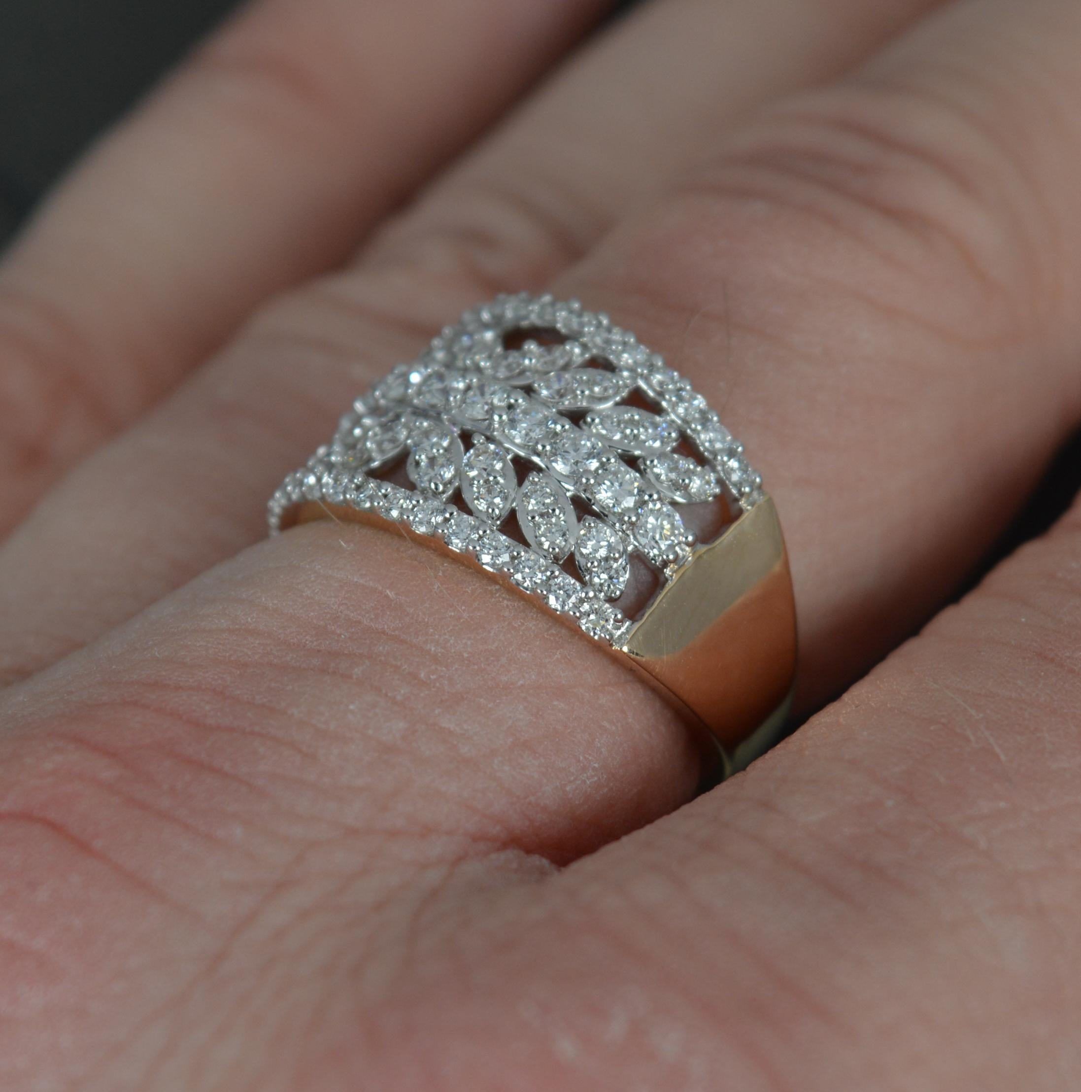 18 Karat Gold und 1,00 Karat Diamantring von Lorique, limitierte Auflage 5 (Rundschliff) im Angebot