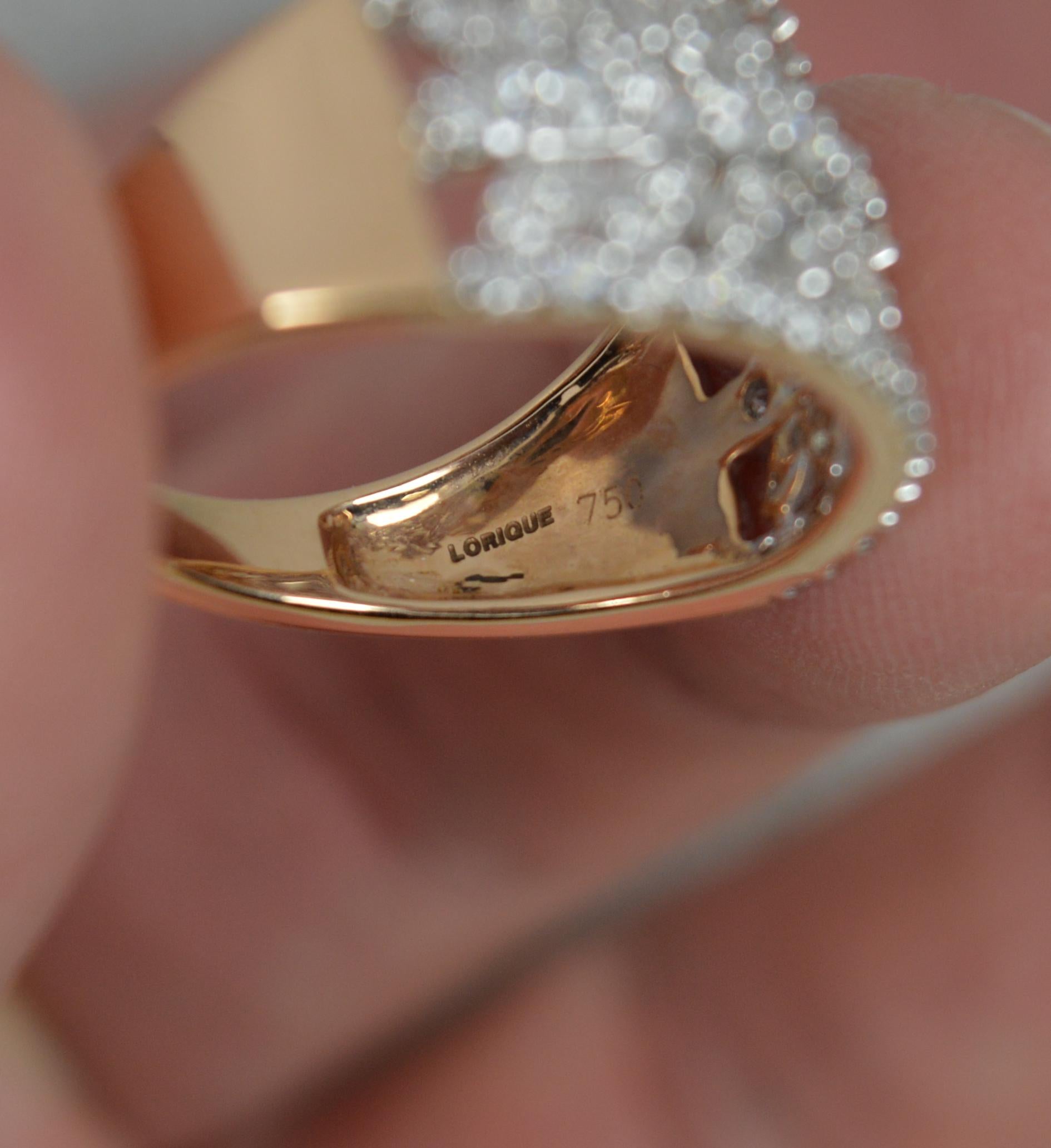 18 Karat Gold und 1,00 Karat Diamantring von Lorique, limitierte Auflage 5 im Angebot 1