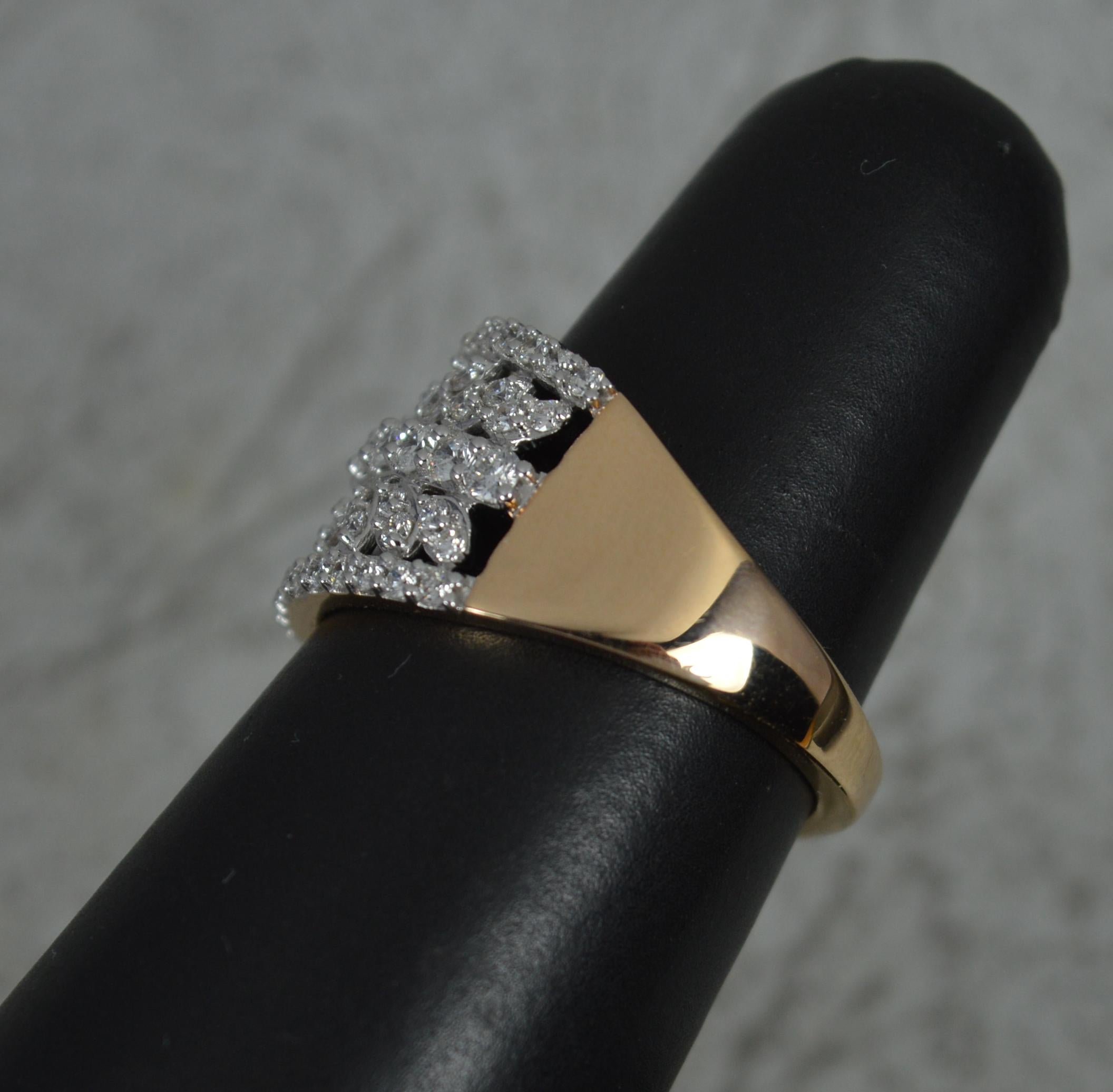 18 Karat Gold und 1,00 Karat Diamantring von Lorique, limitierte Auflage 5 im Angebot 2