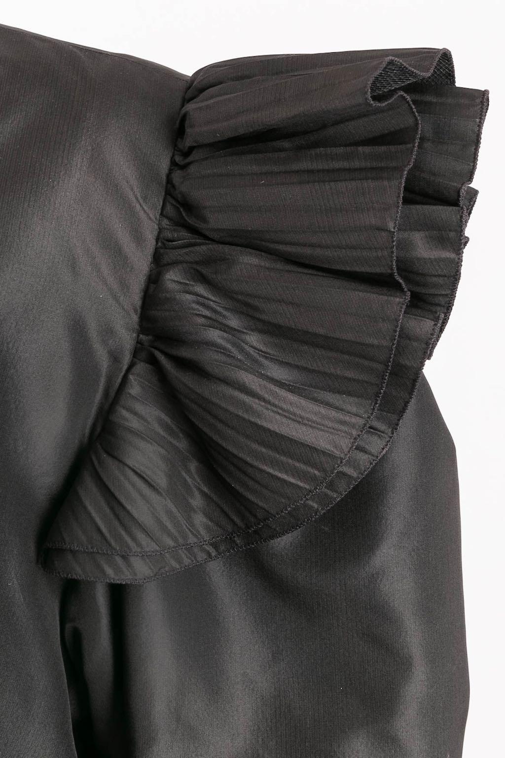 Loris Azzaro Asymmetrical Bustier Dress and its Bolero For Sale 7