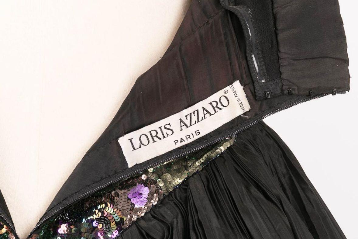Loris Azzaro Asymmetrical Bustier Dress and its Bolero For Sale 2