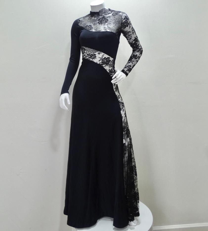 Women's Loris Azzaro Black Lace Dress