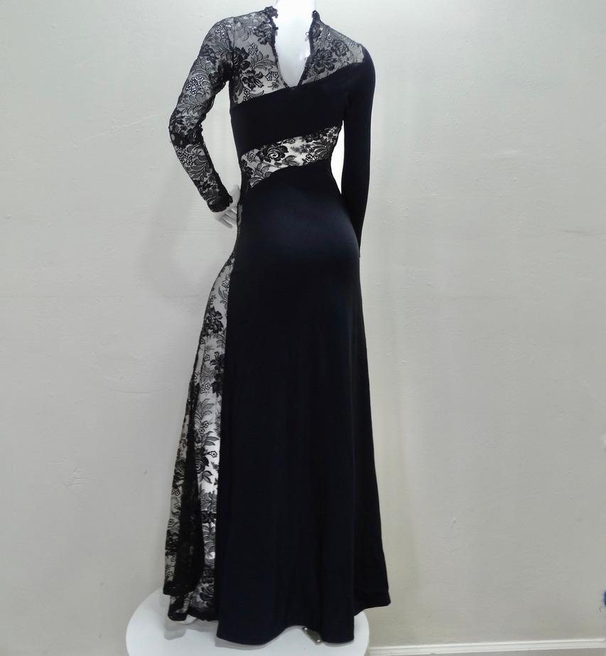 Loris Azzaro Black Lace Dress 2
