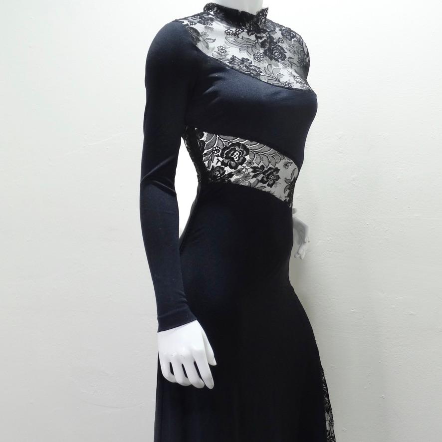 Loris Azzaro Black Lace Dress 5