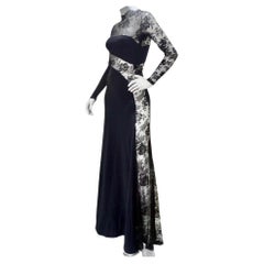 Vintage Loris Azzaro Black Lace Dress