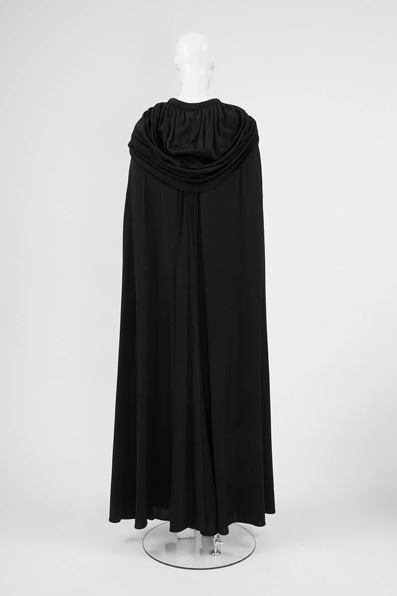 Loris Azzaro Dramatic Hooded Maxi Cape 2