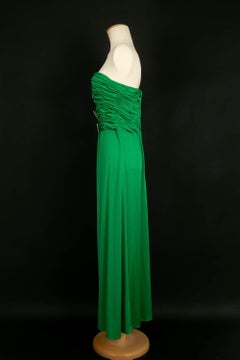 Loris Azzaro Dress in Viscose and Rhinestones