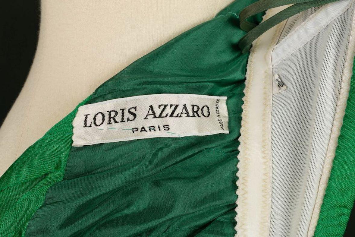 Loris Azzaro Dress in Viscose and Rhinestones For Sale 3
