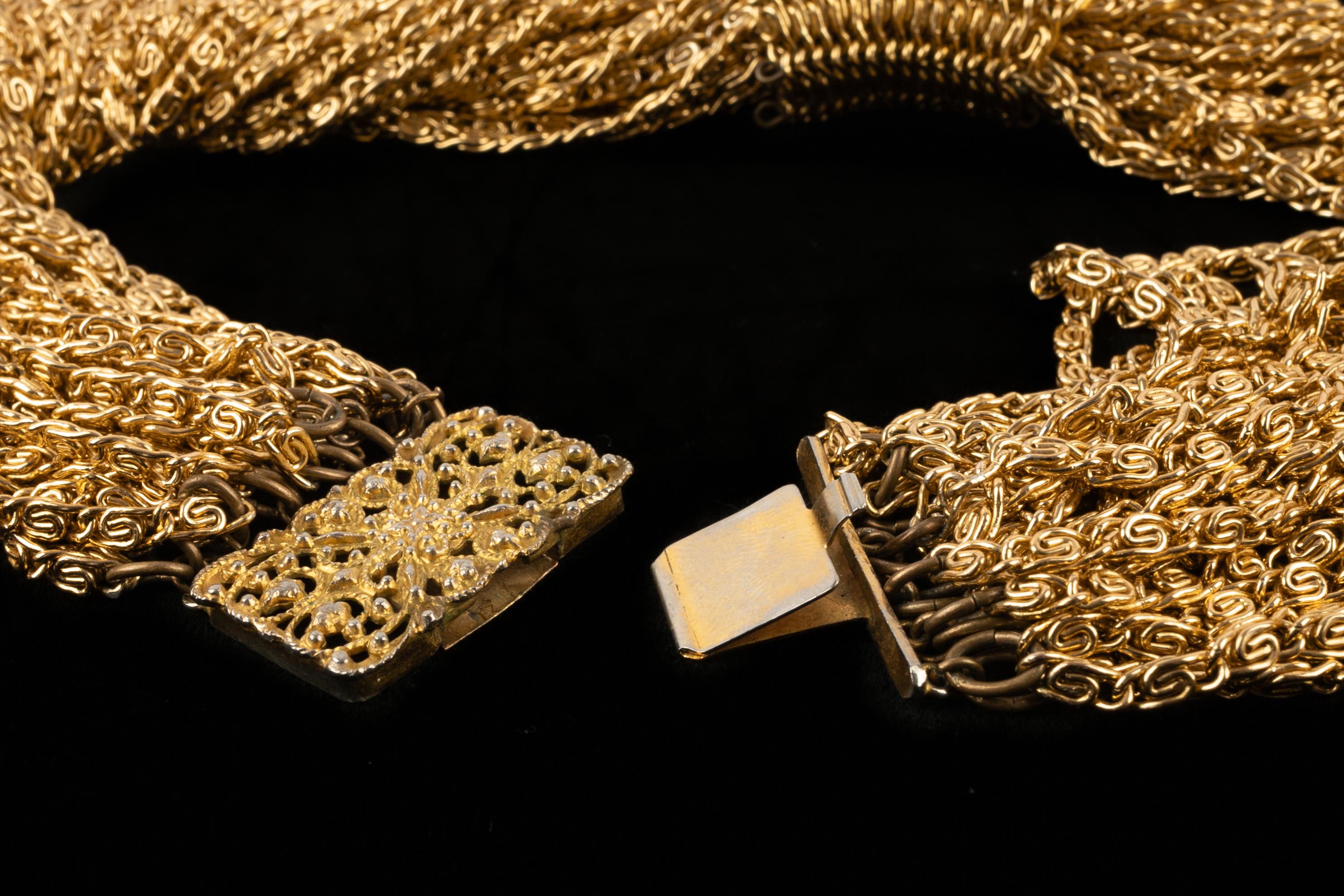 Collar de oro Loris Azzaro en venta 2