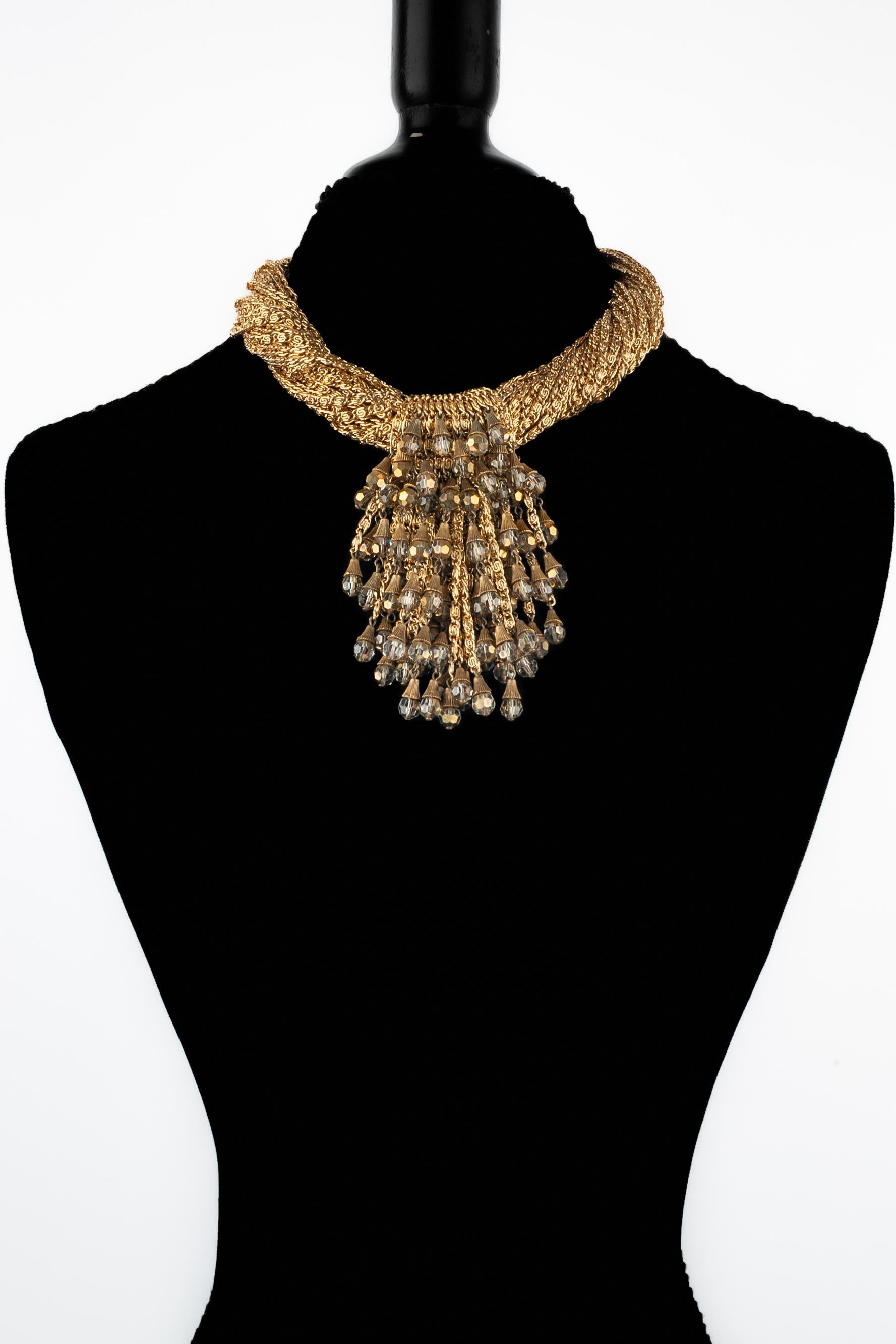 Collar de oro Loris Azzaro en venta 4