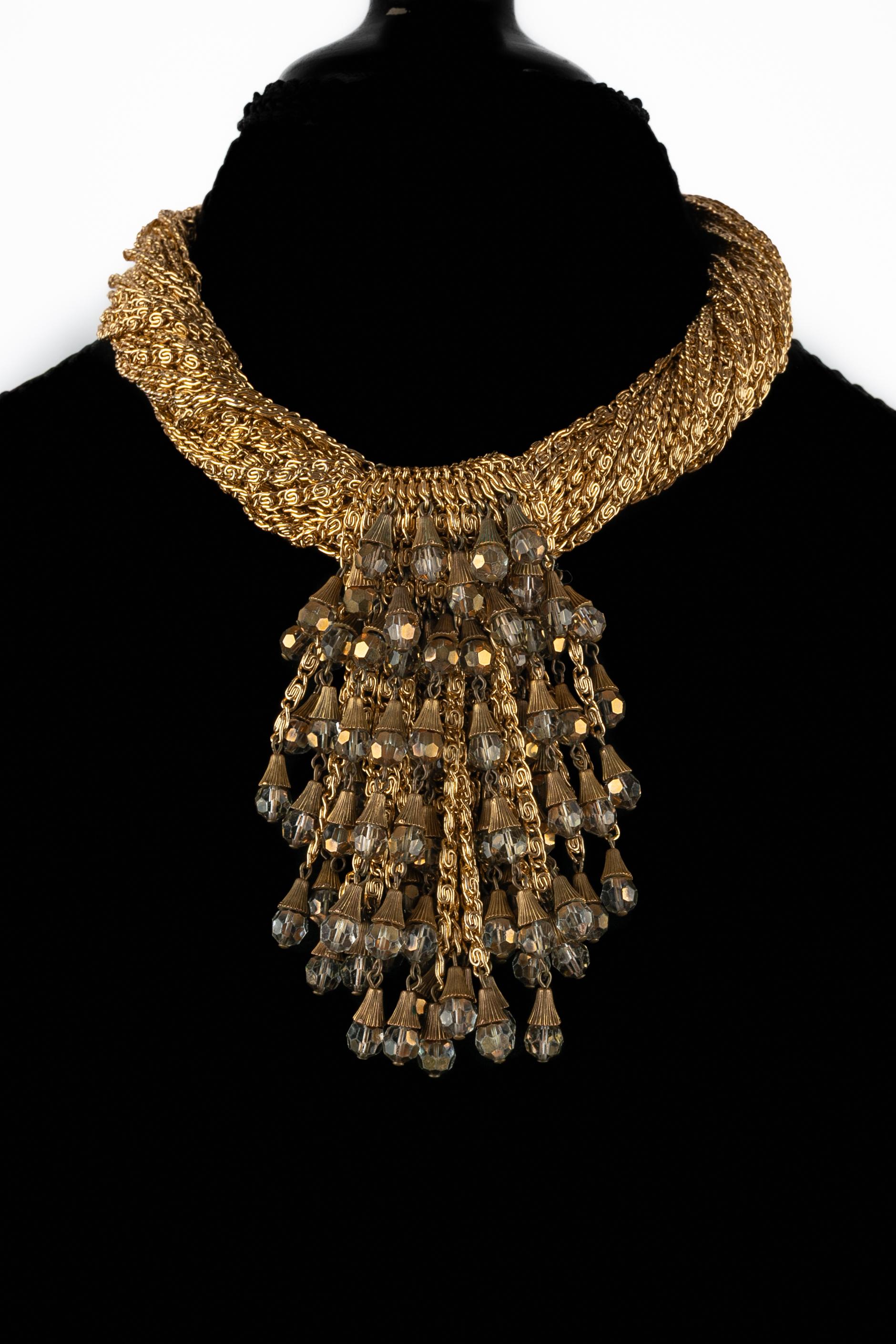 Collar de oro Loris Azzaro en venta 5