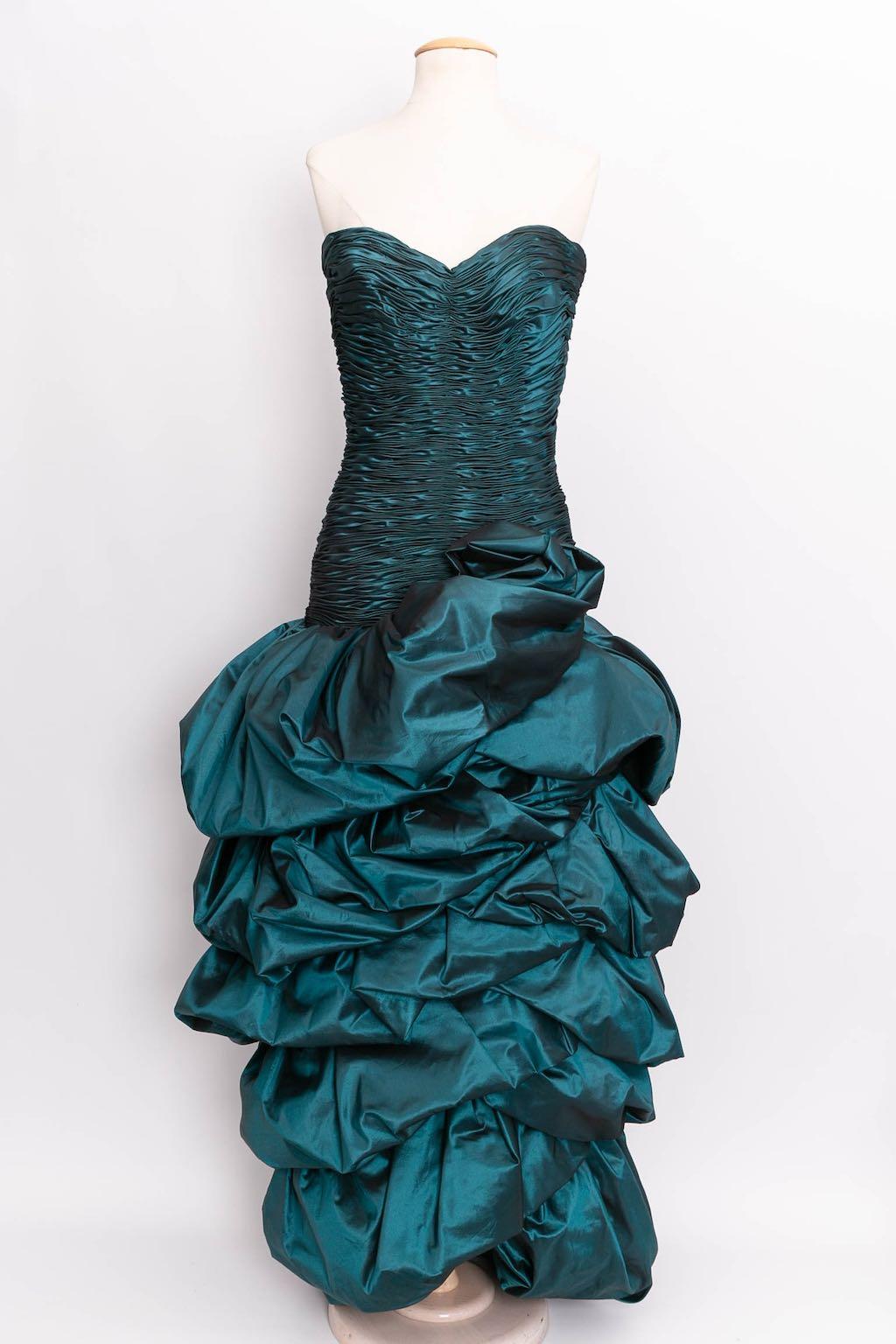 Loris Azzaro Haute Couture Bustier Dress, Size 36FR For Sale 1