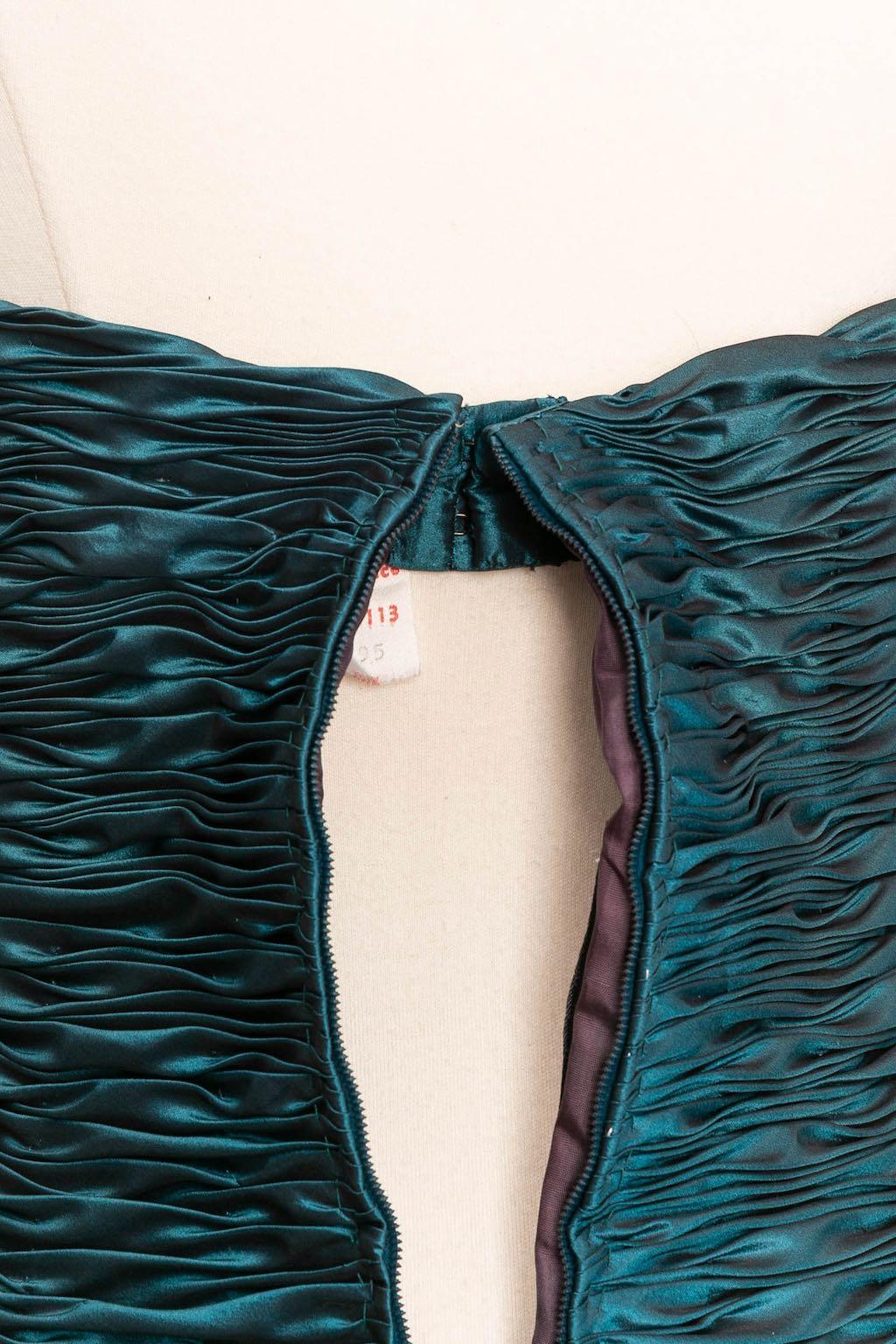 Robe bustier haute couture Loris Azzaro, taille 36FR en vente 4