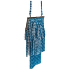 Loris Azzaro Lurex Crochet Evening Bag
