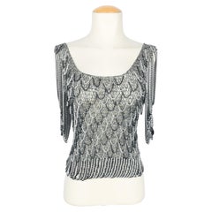 Loris Azzaro mesh top
