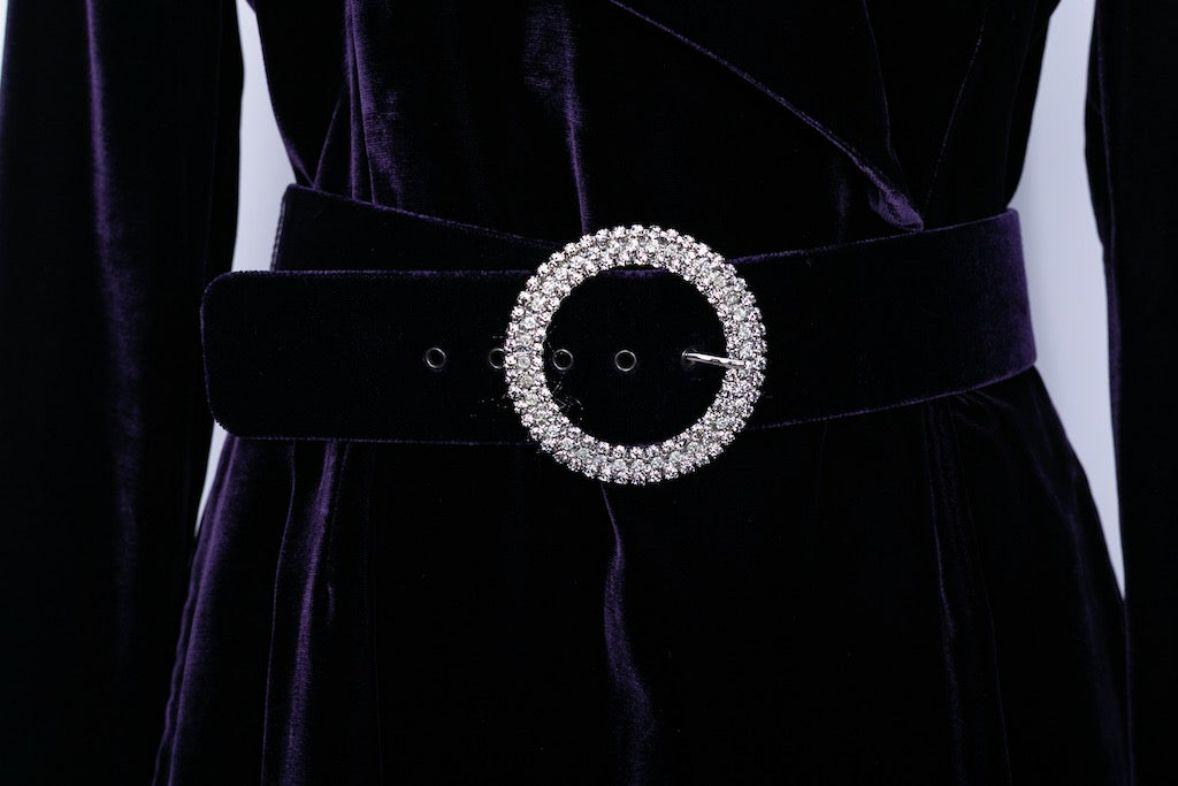 Loris Azzaro Purple Velvet Dress Collection, 2005 For Sale 1