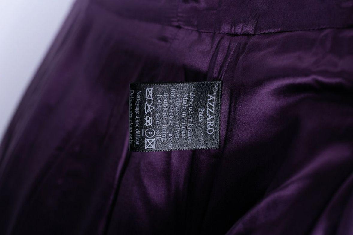 Loris Azzaro Purple Velvet Dress Collection, 2005 For Sale 5