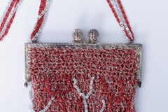 Bolso Loris Azzaro Rojo y Plata