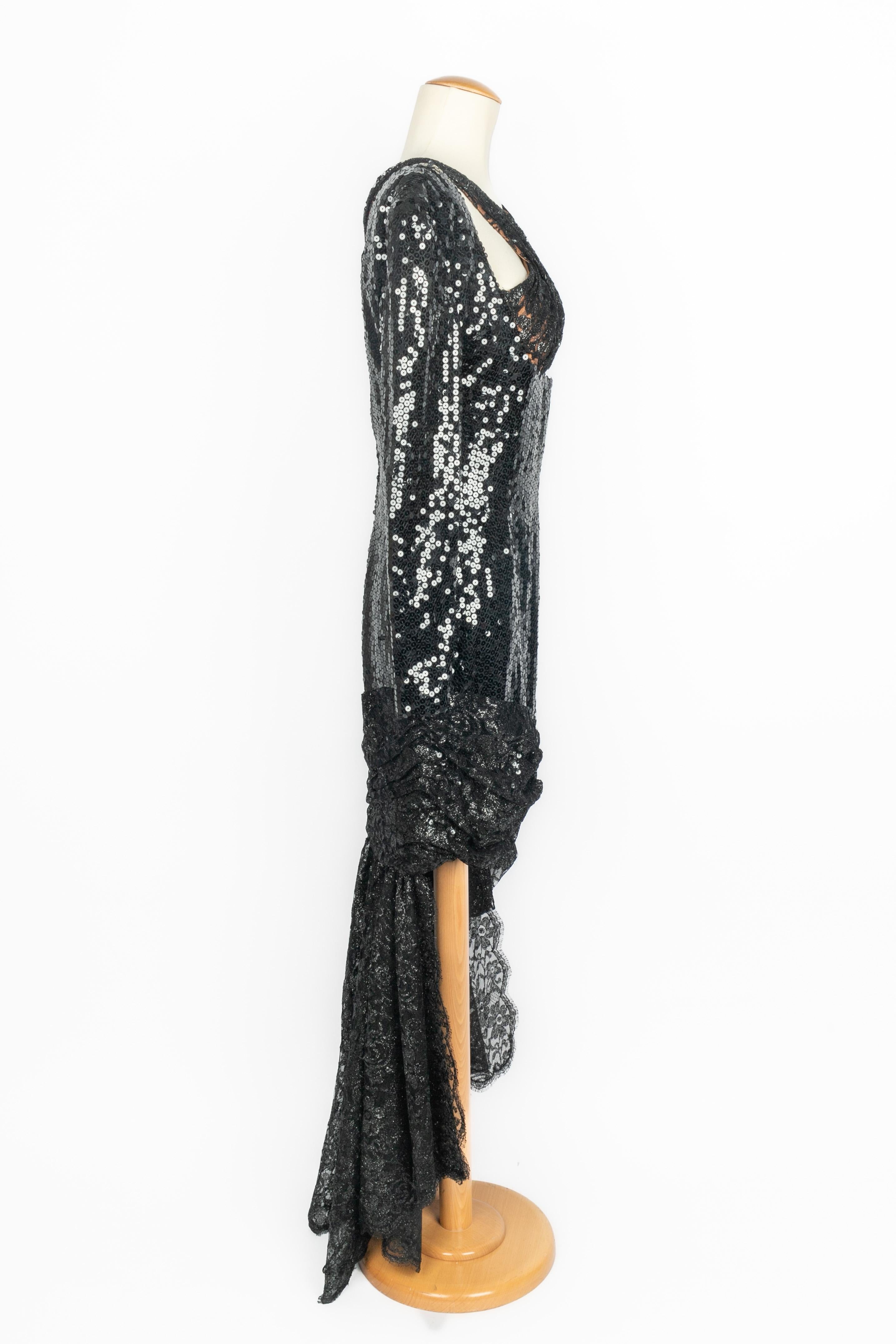 Women's Loris Azzaro sequined dress For Sale