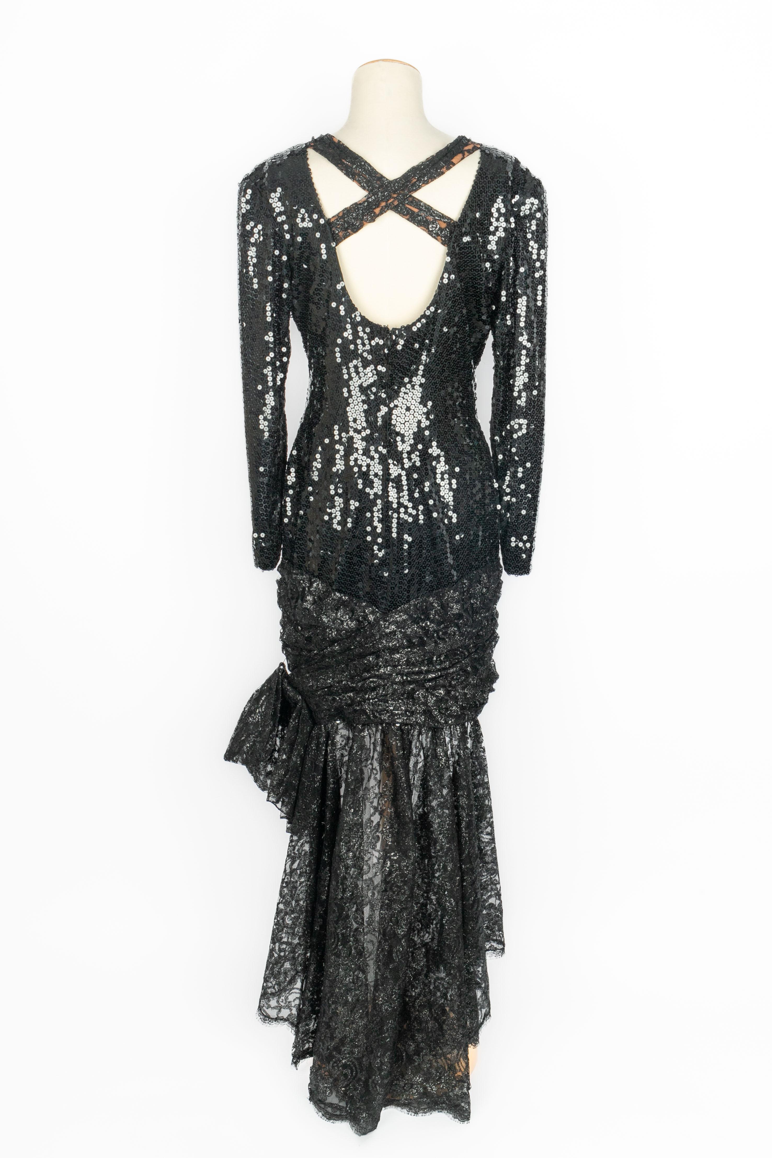 Loris Azzaro sequined dress For Sale 1