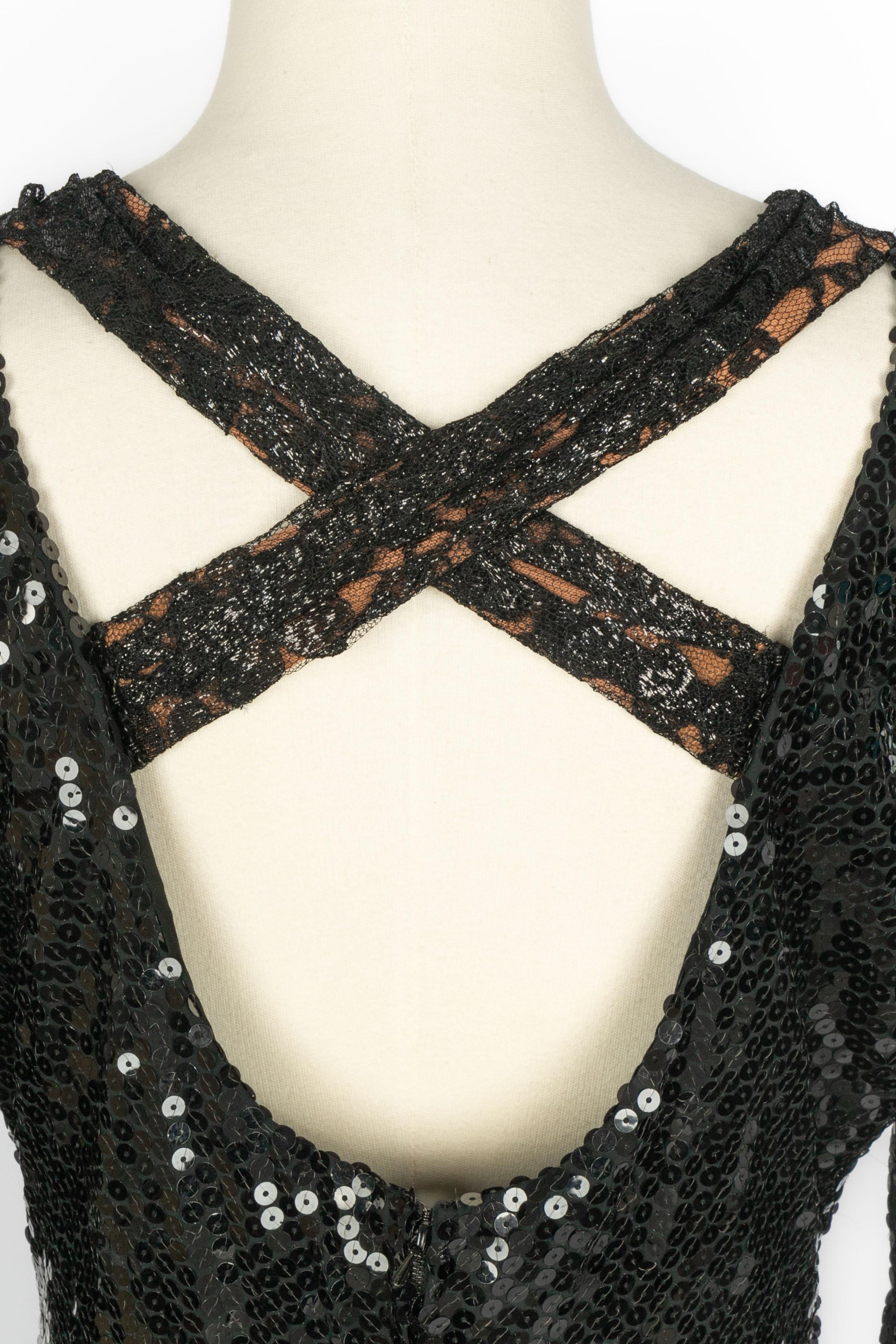 Loris Azzaro sequined dress For Sale 2