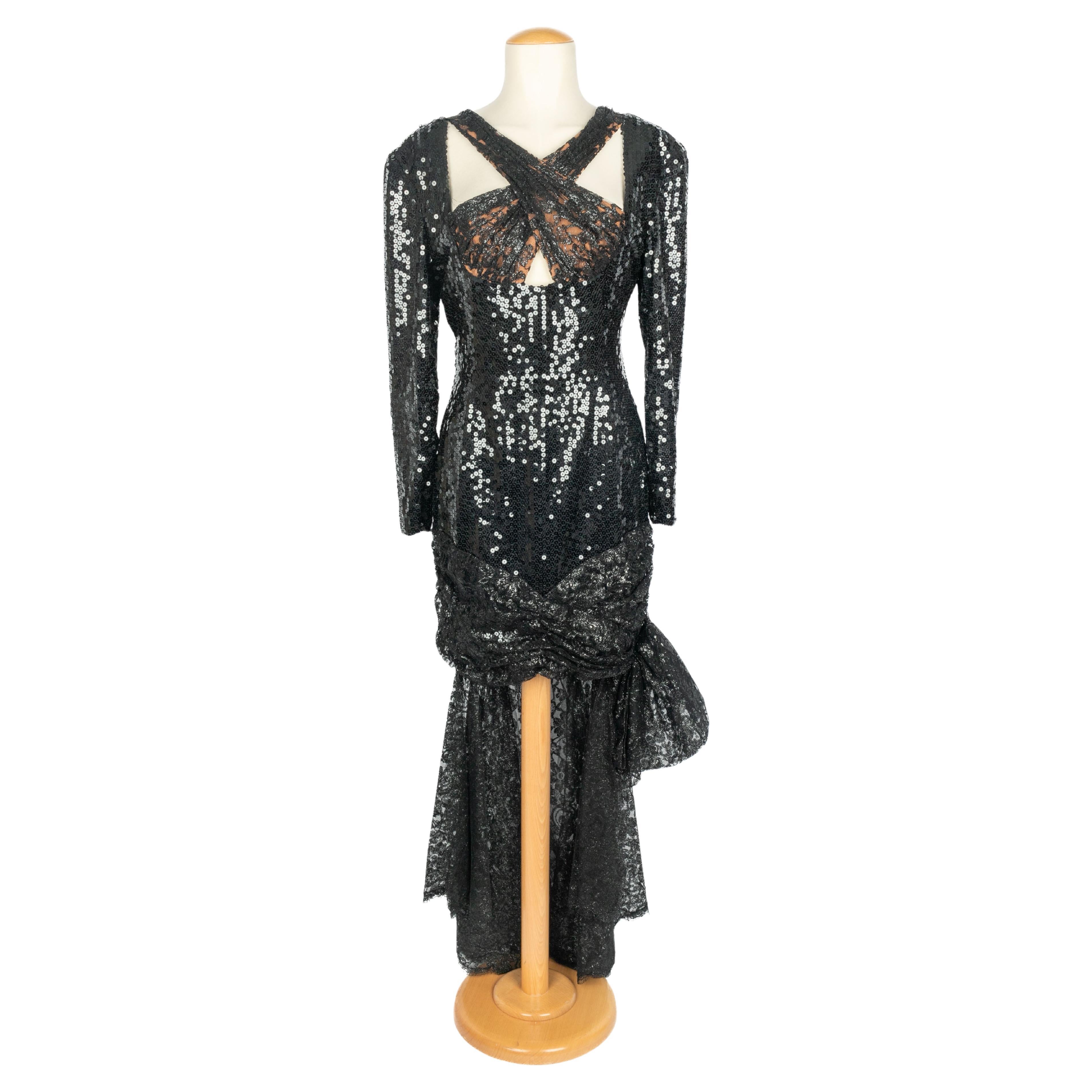 Loris Azzaro sequined dress For Sale