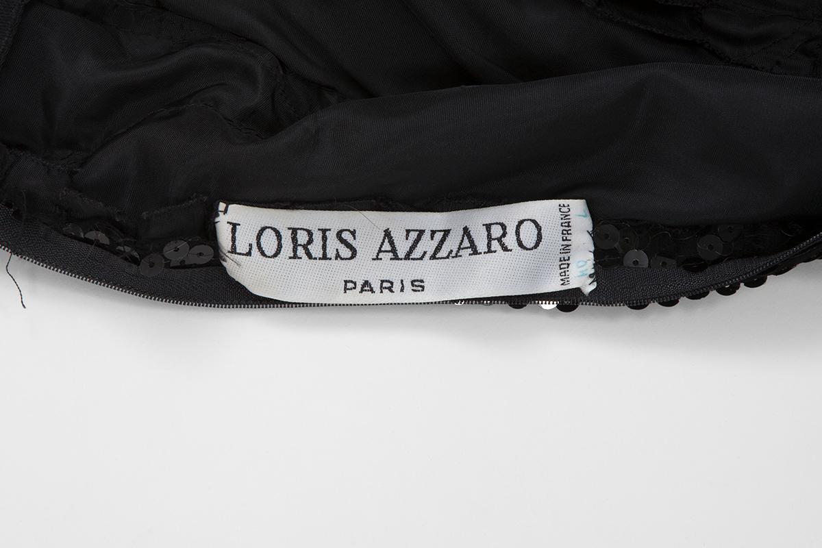 Loris Azzaro - Robe de soirée asymétrique à sequins  en vente 7