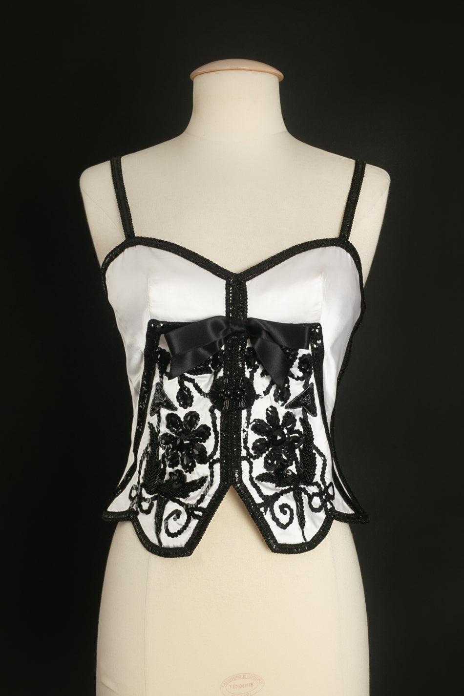 Loris Azzaro Taffeta Bustier and Skirt Set For Sale 1