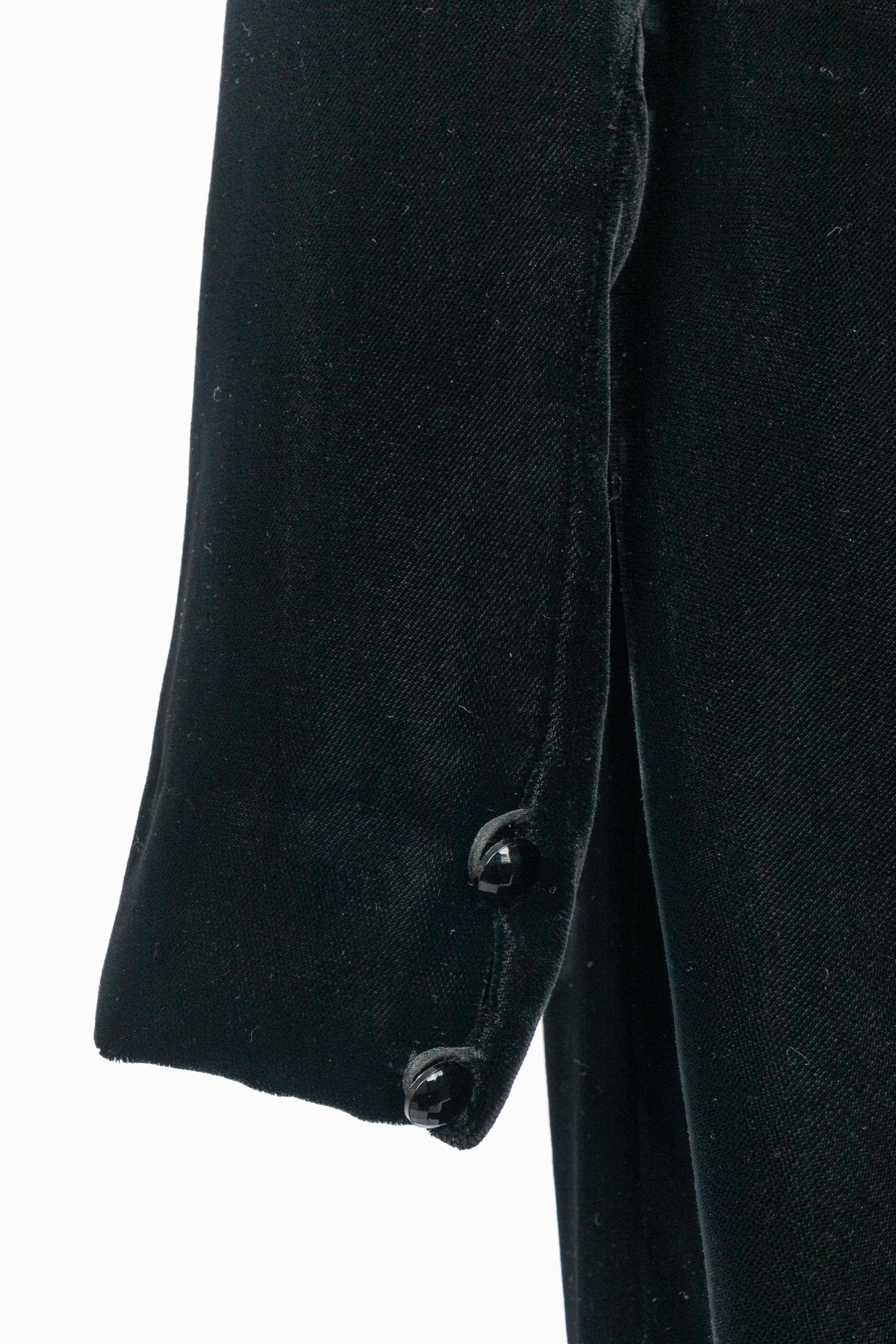 Abito in velluto di Loris Azzaro In condizioni ottime in vendita a SAINT-OUEN-SUR-SEINE, FR