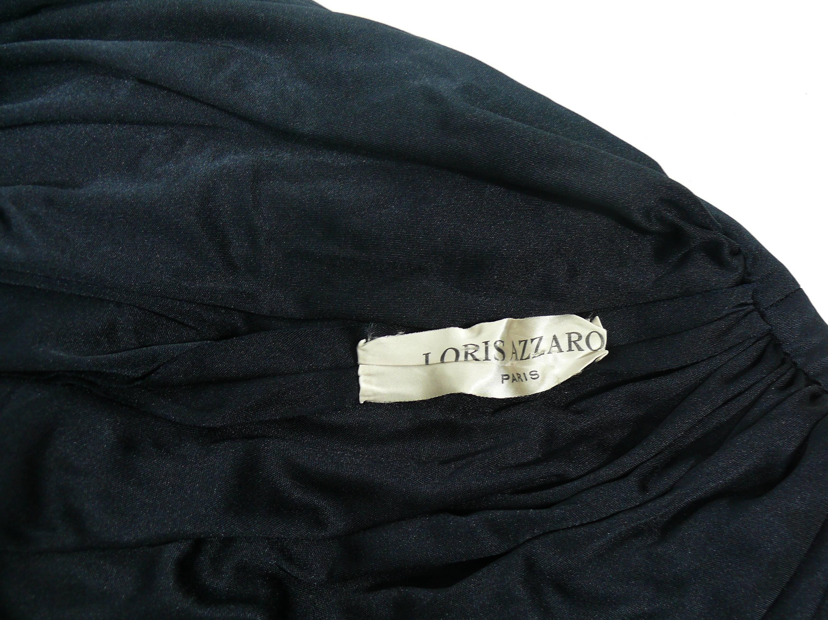 Loris Azzaro Vintage Black Hooded Cape 2