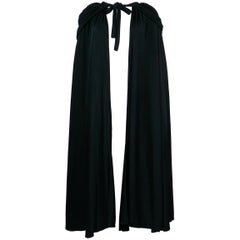 Loris Azzaro Vintage Black Hooded Cape