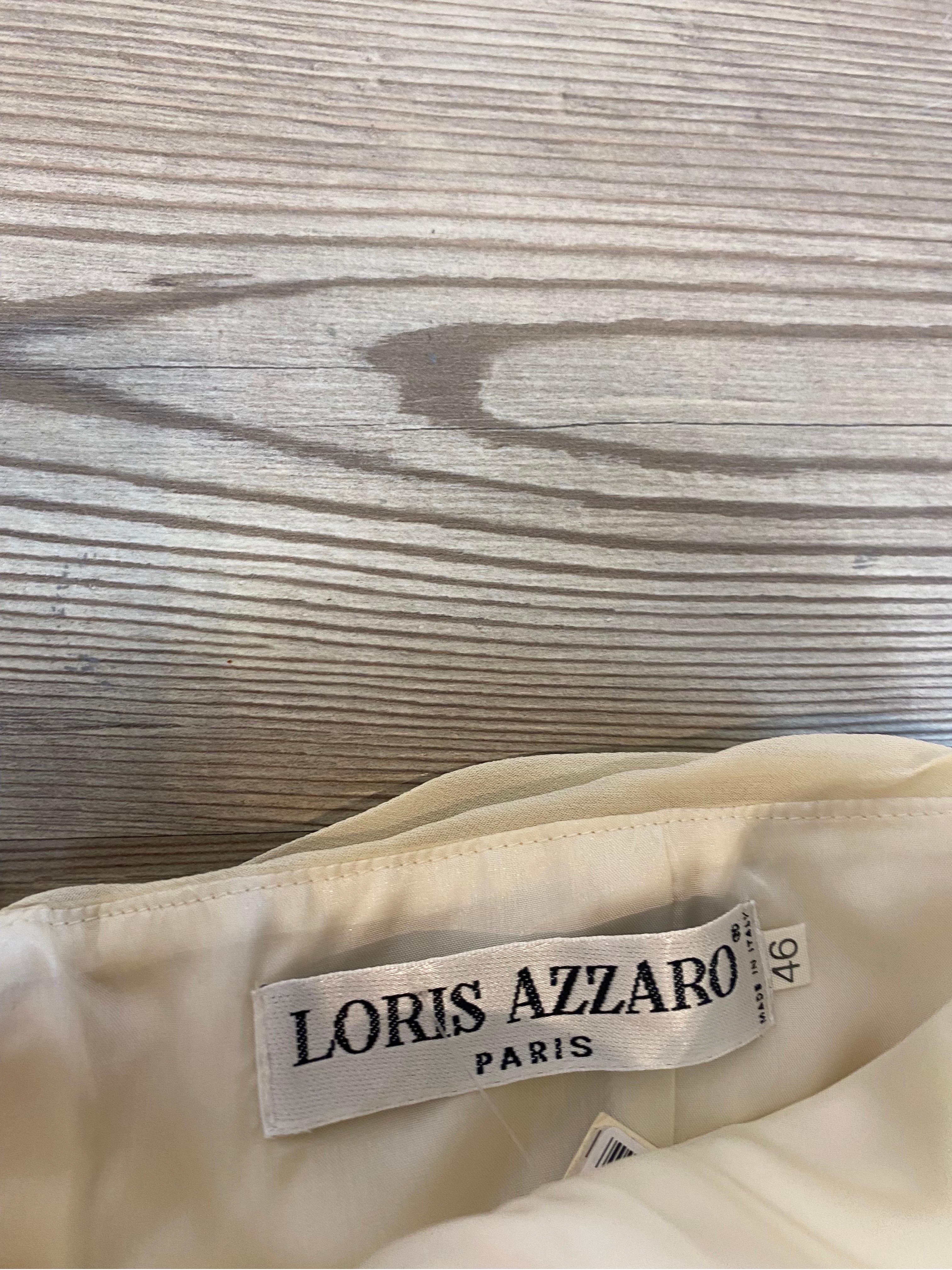 Loris Azzaro white dress In Excellent Condition For Sale In Carnate, IT