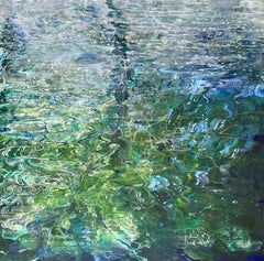 Dappled Ripples - Seascape, Acrylic, Coastal, Beach, Painting, Contemporary