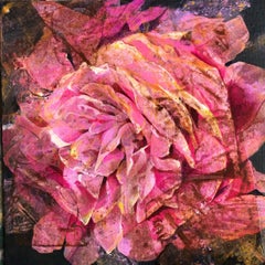 Faded Rose - Nature, Acrylic, Flowers, Rose, Painting, Contemporary