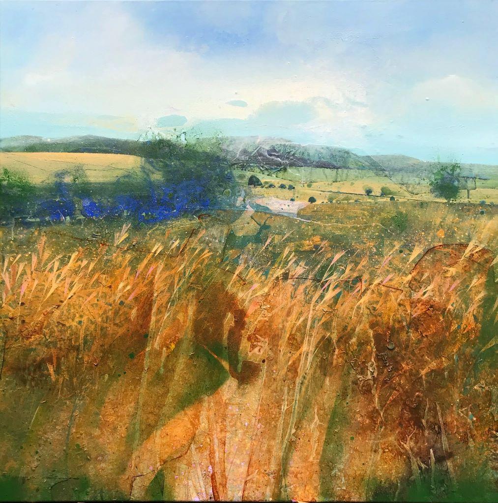 Prato con le intemperie - Nature, Spiaggia, Fiume, Pittura, Contemporaneo - Painting di Lorna Kirin 