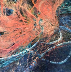 Vernetzte- Natur, Strand, Fluss, Malerei, Contemporary