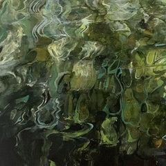 Quiet River - Seascape, Acrylic, Coastal, Beach, Painting, Contemporary
