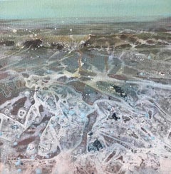 Sea Foam - Acrylic, Contemporary, Blue, Grey, Coastal, Marine Painting, Seascape